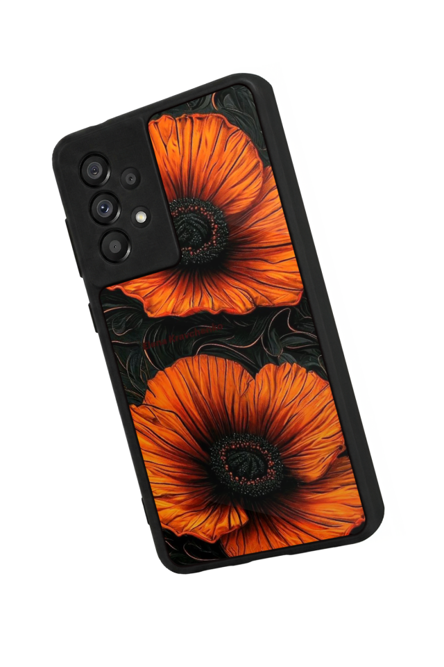 Samsung Galaxy A73 Uyumlu Botanik Tasarımlı Glossy Premium Kılıf