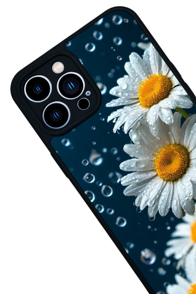 iPhone 12 Pro Max Uyumlu Cicek Tasarımlı Glossy Premium Kılıf
