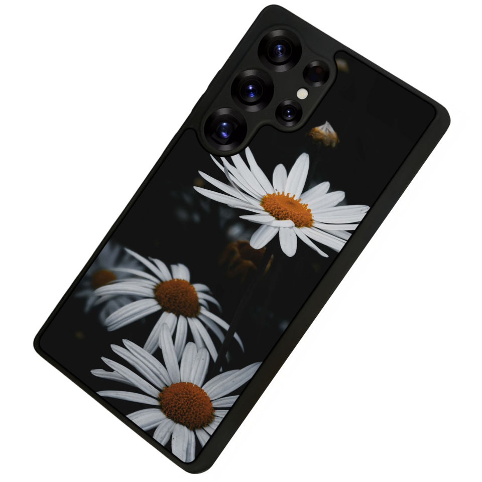 Samsung Galaxy S25 Ultra Uyumlu Cicek Tasarımlı Glossy Premium Kılıf