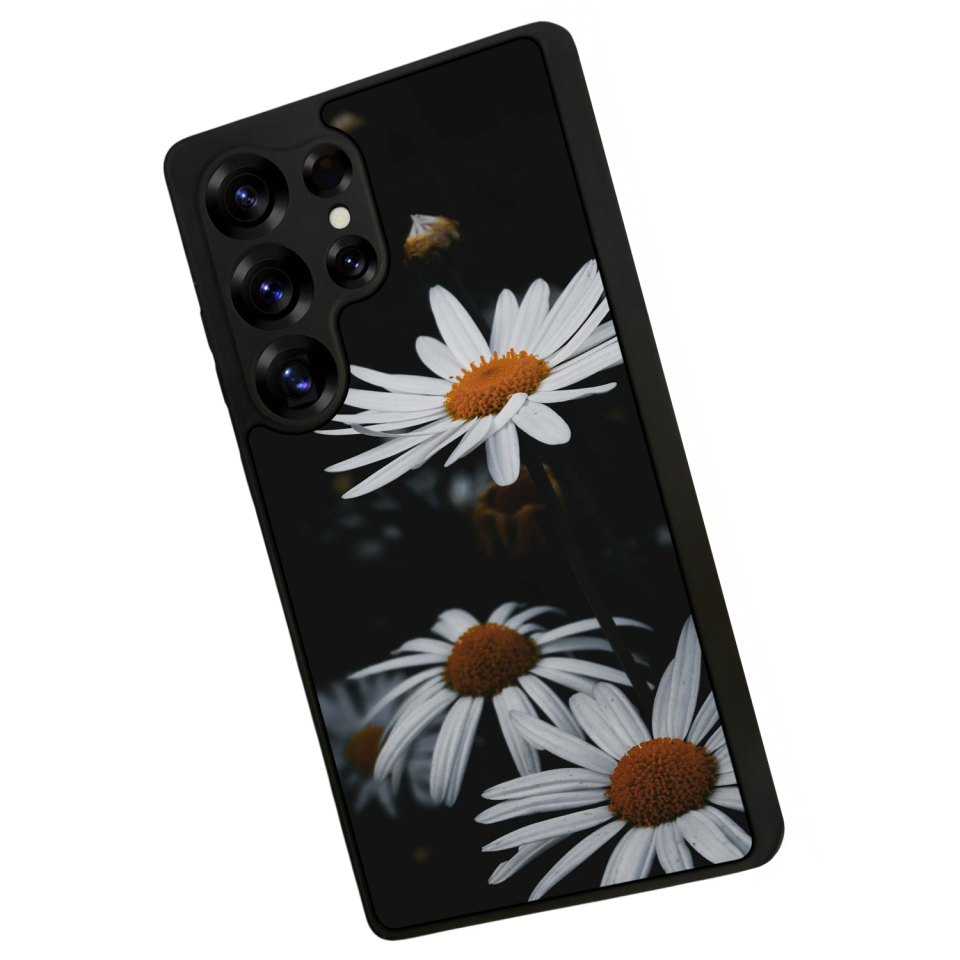 Samsung Galaxy S25 Ultra Uyumlu Cicek Tasarımlı Glossy Premium Kılıf
