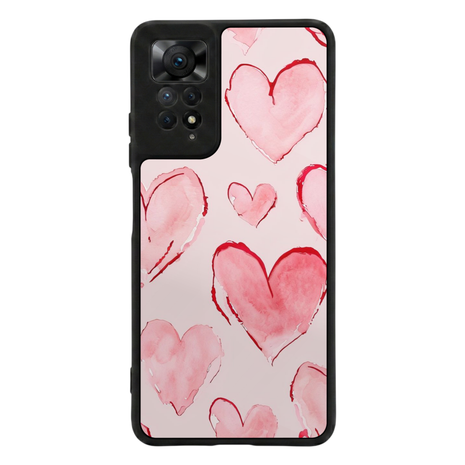 Xiaomi Redmi Note 12 Pro Uyumlu Kalp Love Tasarımlı Glossy Premium Kılıf
