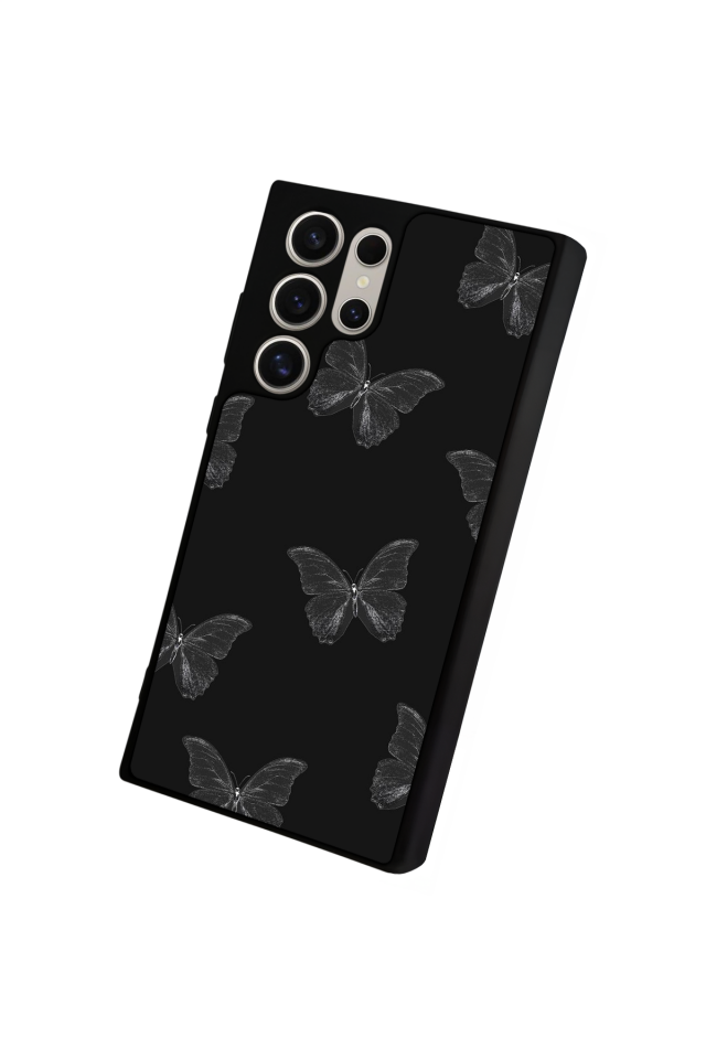 Samsung Galaxy S24 Ultra Uyumlu Kelebek Tasarımlı Glossy Premium Kılıf