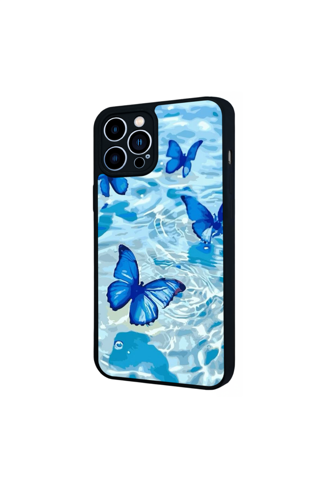 iPhone 13 Pro Max Uyumlu Kelebek Tasarımlı Glossy Premium Kılıf