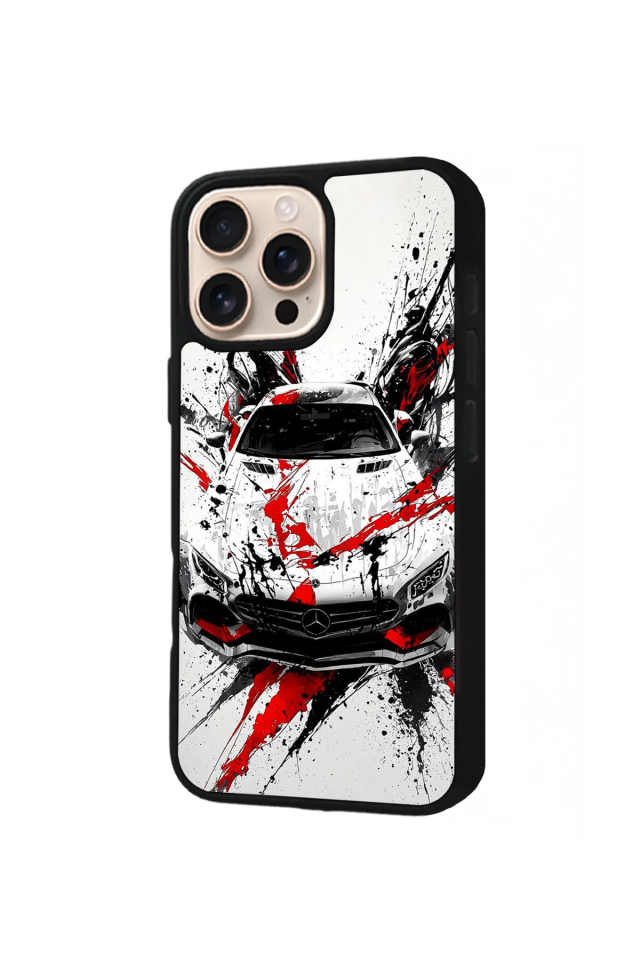 iPhone 14 Pro Uyumlu Mercedes Tasarımlı Glossy Premium Kılıf