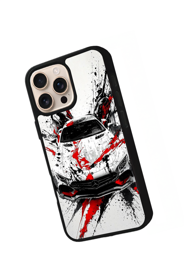 iPhone 14 Pro Uyumlu Mercedes Tasarımlı Glossy Premium Kılıf