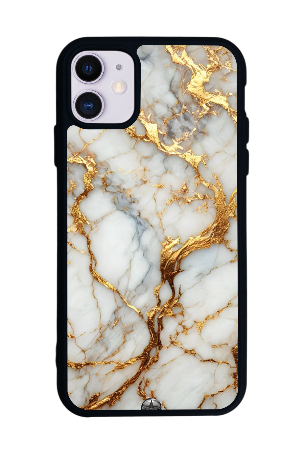 iPhone 11 Uyumlu Mermer Marble Tasarımlı Glossy Premium Kılıf
