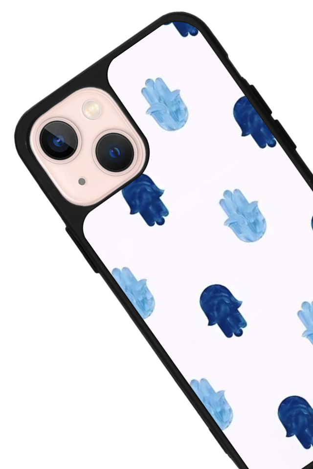 iPhone 13 Mini Uyumlu Nazar Tasarımlı Glossy Premium Kılıf