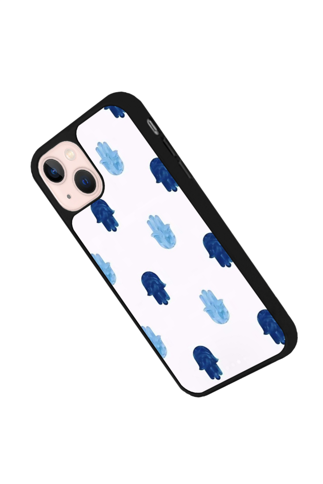 iPhone 13 Mini Uyumlu Nazar Tasarımlı Glossy Premium Kılıf