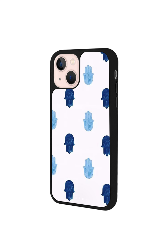 iPhone 13 Mini Uyumlu Nazar Tasarımlı Glossy Premium Kılıf