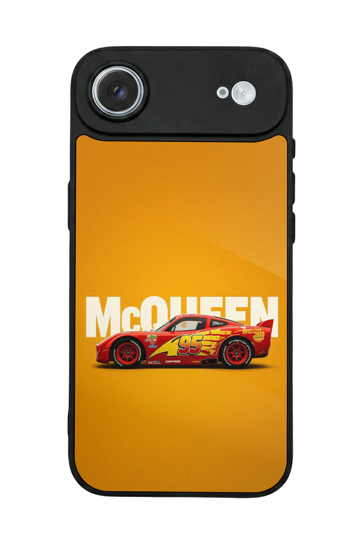 iPhone 17 Air Uyumlu Şimsek McQueen Tasarımlı Glossy Premium Kılıf