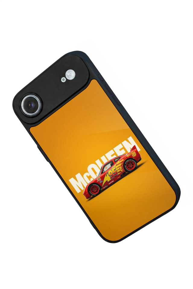 iPhone 17 Air Uyumlu Şimsek McQueen Tasarımlı Glossy Premium Kılıf