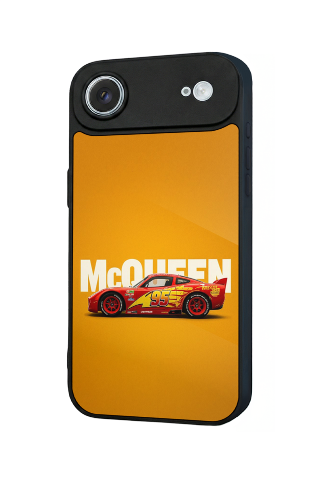 iPhone 17 Air Uyumlu Şimsek McQueen Tasarımlı Glossy Premium Kılıf