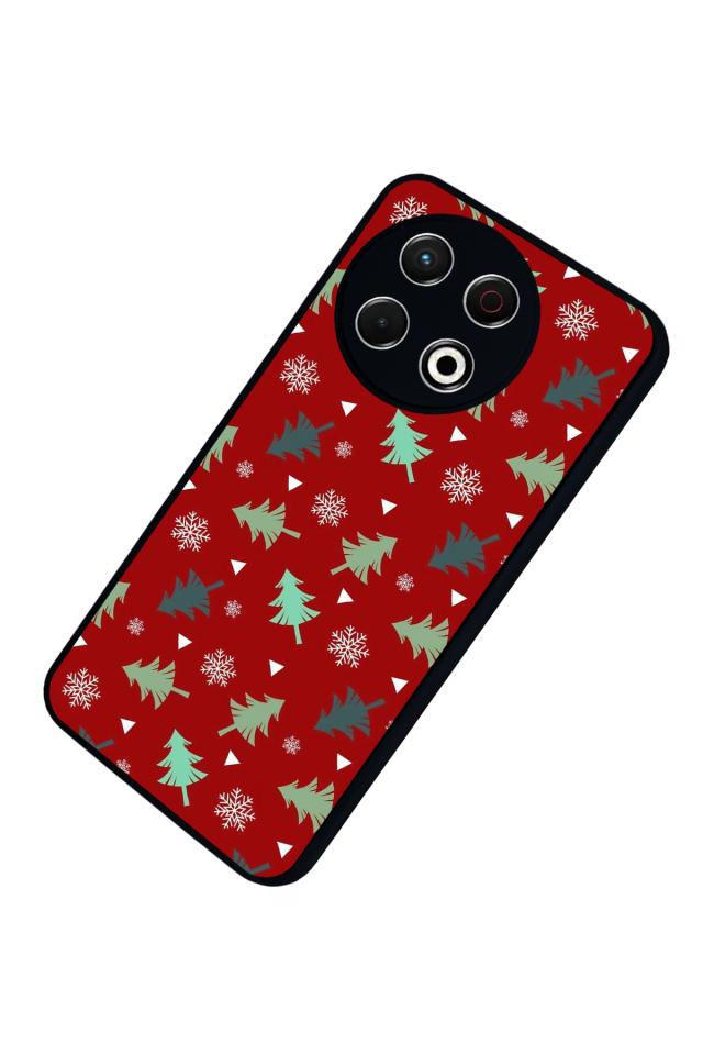 Tecno Spark 30 Pro Uyumlu Yilbasi Christmas Tasarımlı Glossy Premium Kılıf