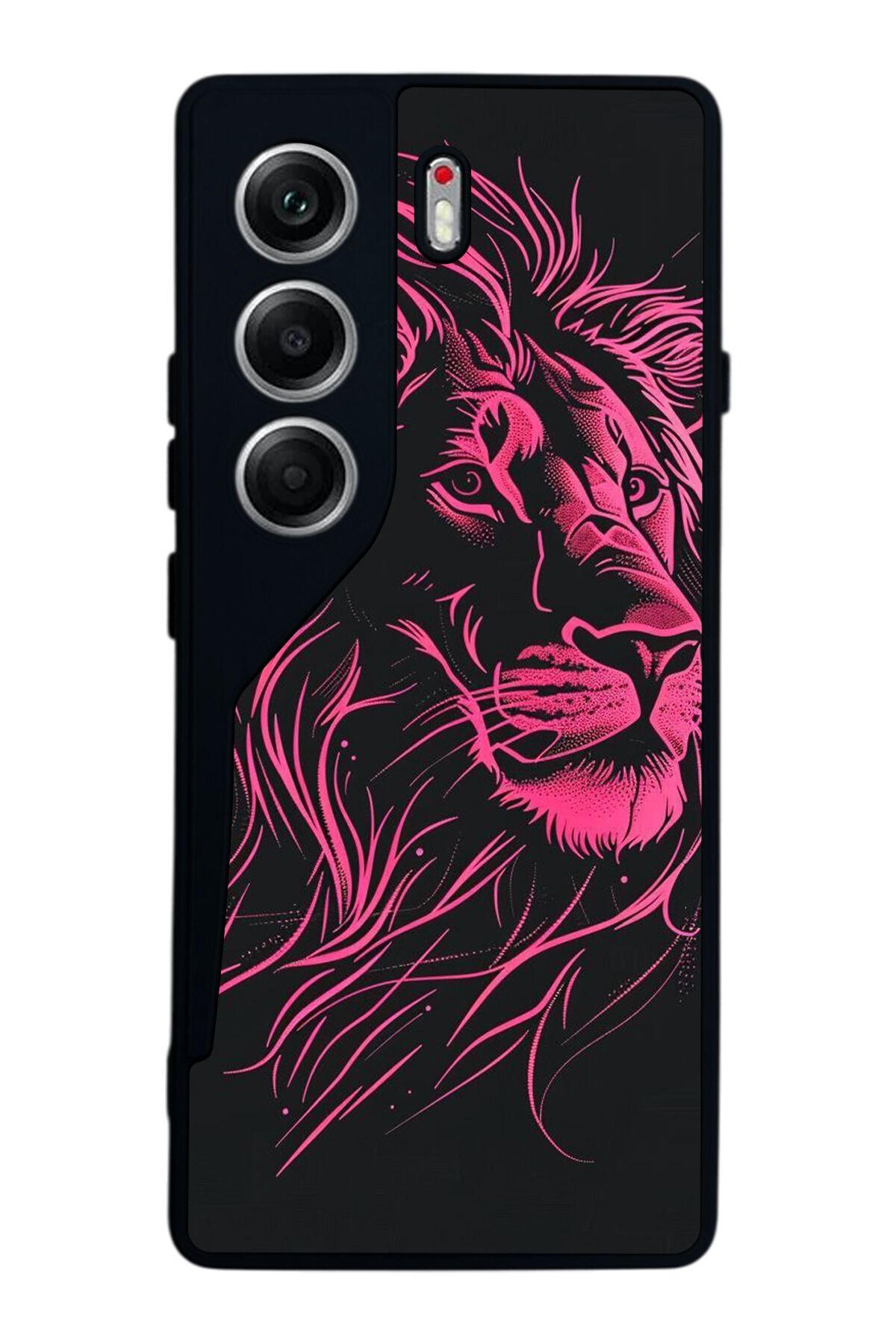 Tecno Camon 40 Uyumlu Aslan Tasarımlı Glossy Premium Kılıf