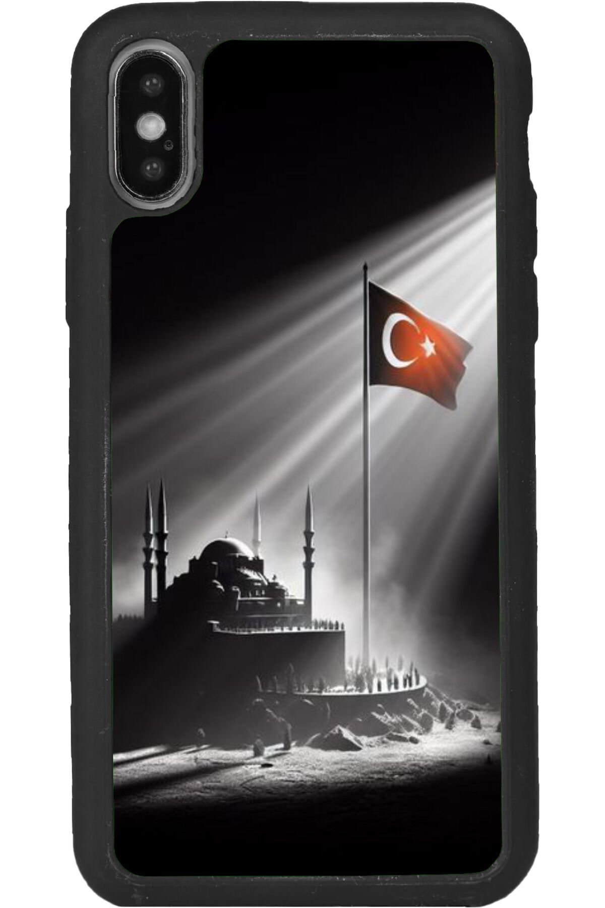 iPhone XS Max Uyumlu Mat Siyah uyumlu Kılıf – Yumuşak Silikon, Koruyucu, Şok Emici Kapak