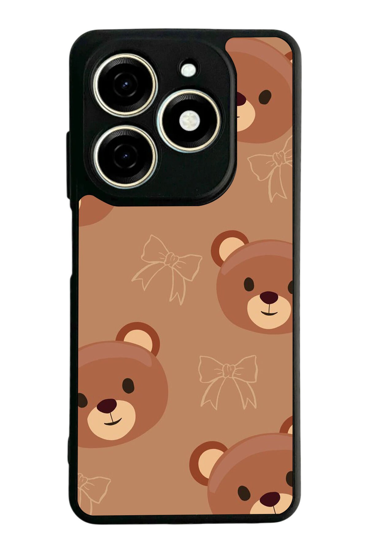 Infınıx Smart 8 Pro Uyumlu Ayı Tasarımlı Glossy Premium Kılıf