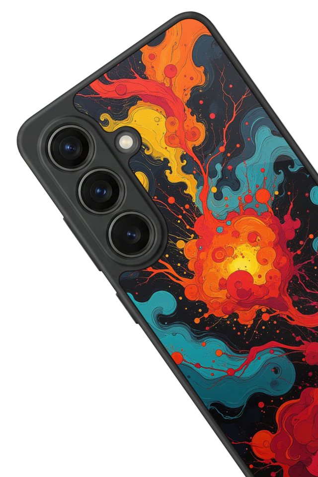 Samsung Galaxy S26 Uyumlu Abstract Tasarımlı Glossy Premium Kılıf