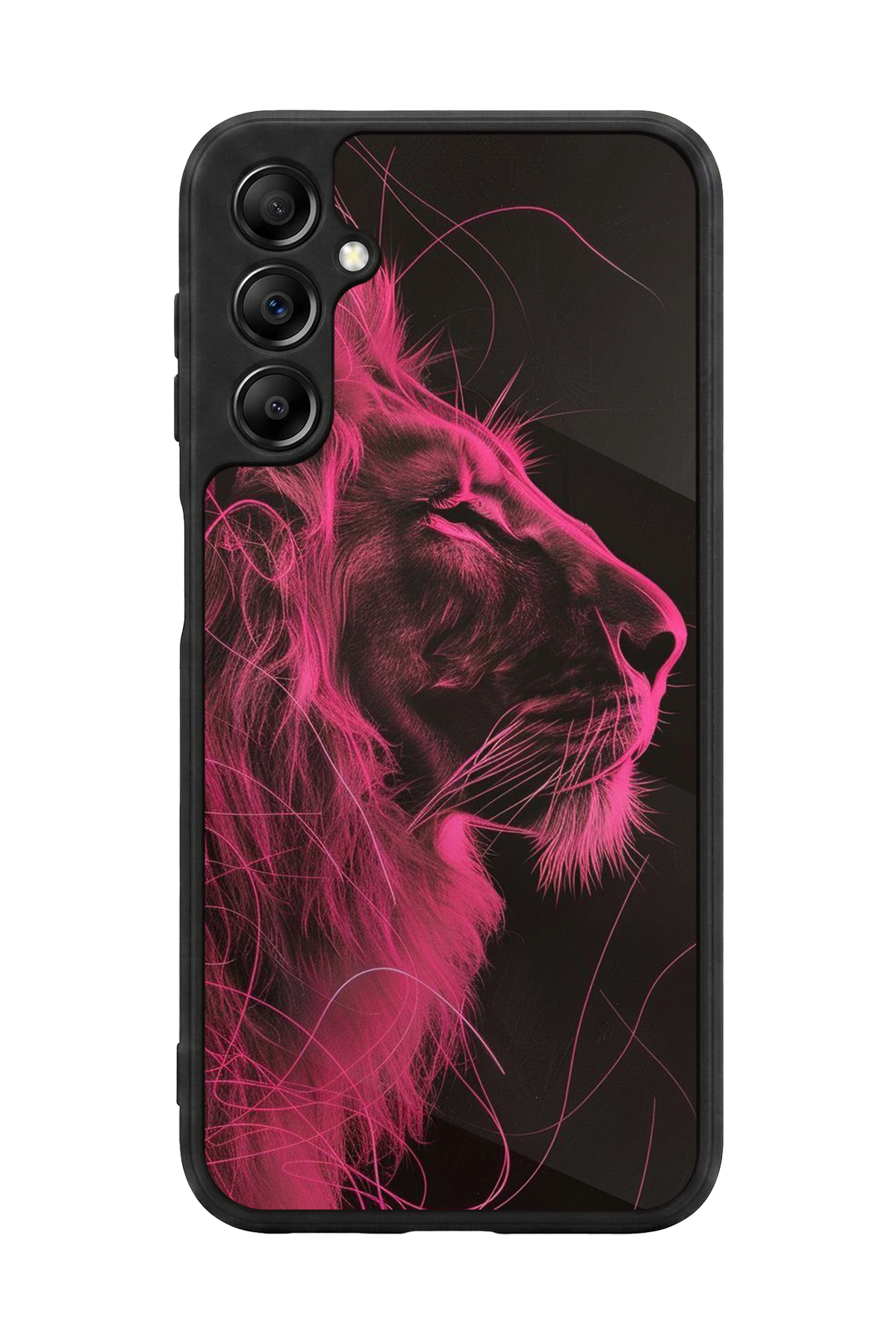 Samsung Galaxy A14 Uyumlu Aslan Tasarımlı Glossy Premium Kılıf