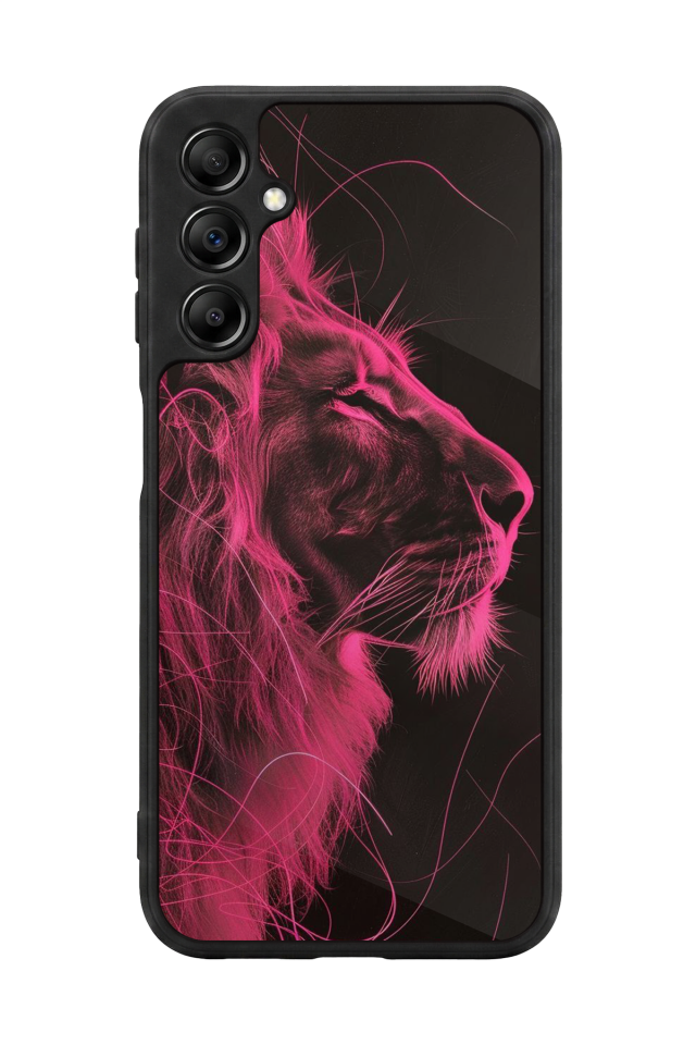 Samsung Galaxy A14 Uyumlu Aslan Tasarımlı Glossy Premium Kılıf