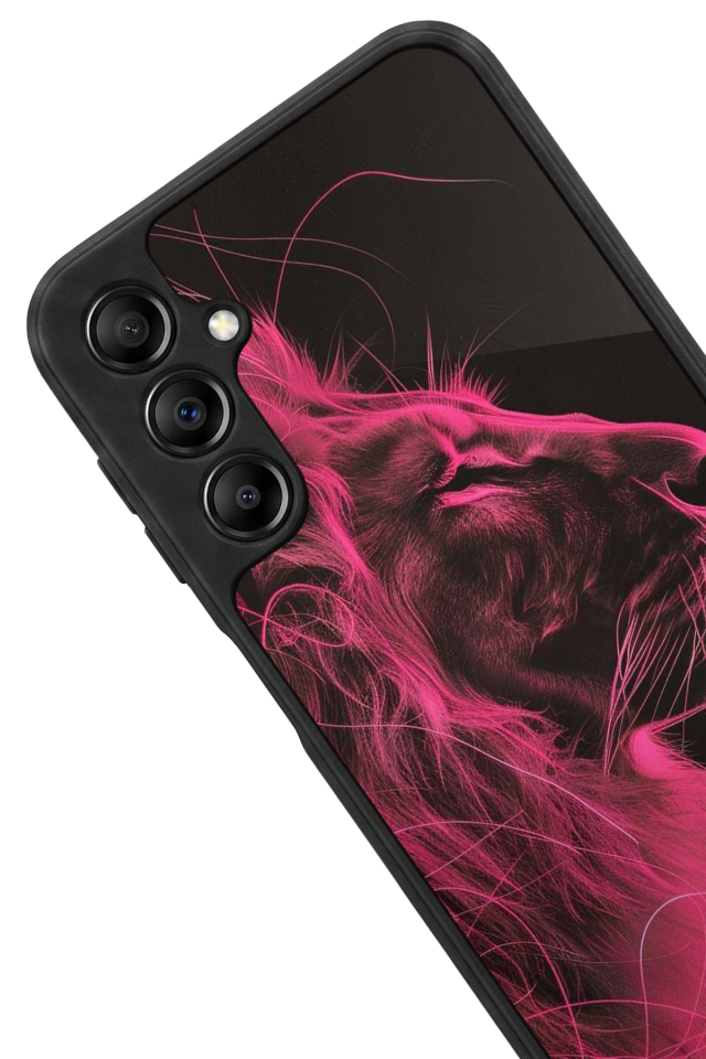 Samsung Galaxy A14 Uyumlu Aslan Tasarımlı Glossy Premium Kılıf