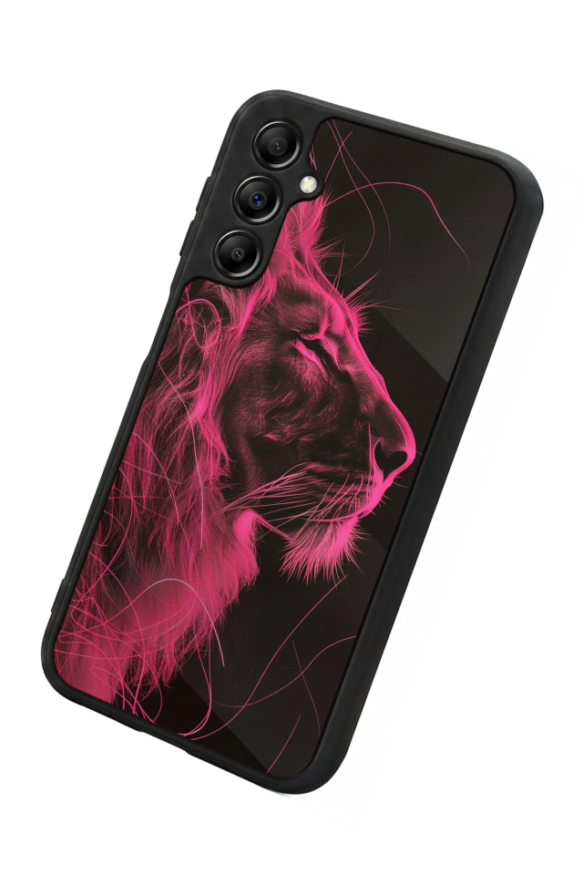 Samsung Galaxy A14 Uyumlu Aslan Tasarımlı Glossy Premium Kılıf