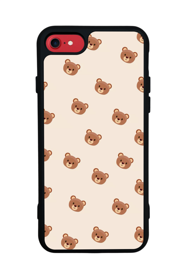 iPhone 7 Uyumlu Ayı Tasarımlı Glossy Premium Kılıf