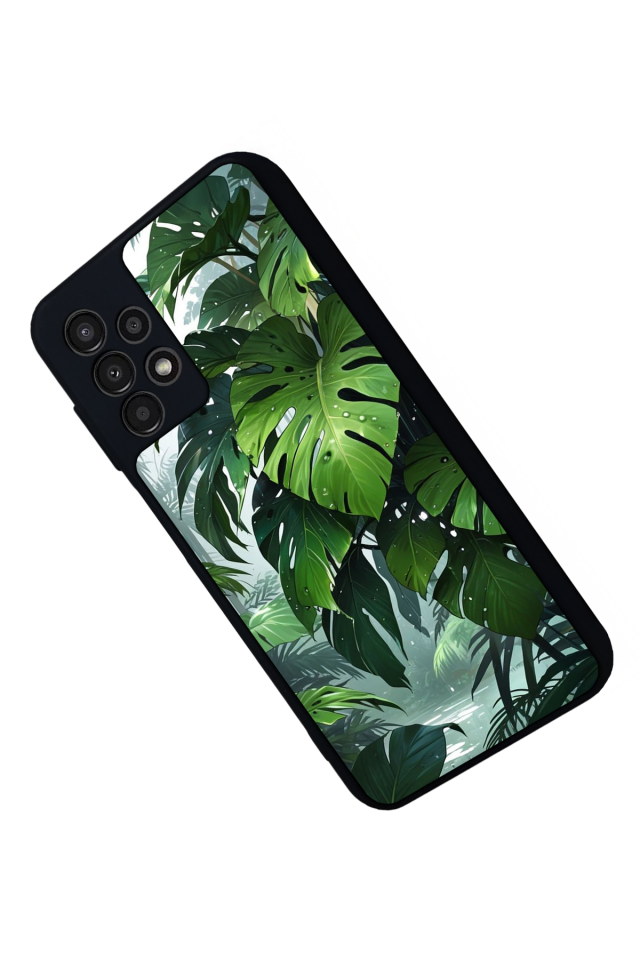 Samsung Galaxy A23 Uyumlu Botanik Tasarımlı Glossy Premium Kılıf