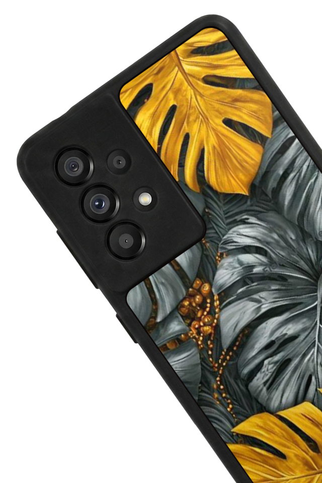 Samsung Galaxy A73 Uyumlu Botanik Tasarımlı Glossy Premium Kılıf
