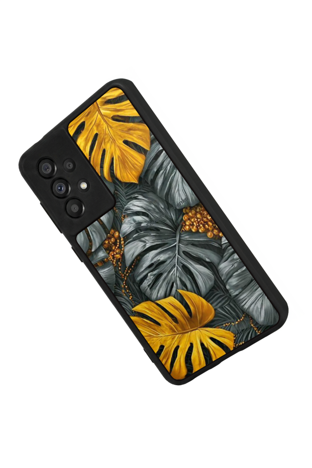 Samsung Galaxy A73 Uyumlu Botanik Tasarımlı Glossy Premium Kılıf