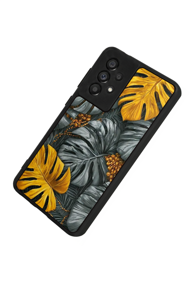 Samsung Galaxy A73 Uyumlu Botanik Tasarımlı Glossy Premium Kılıf