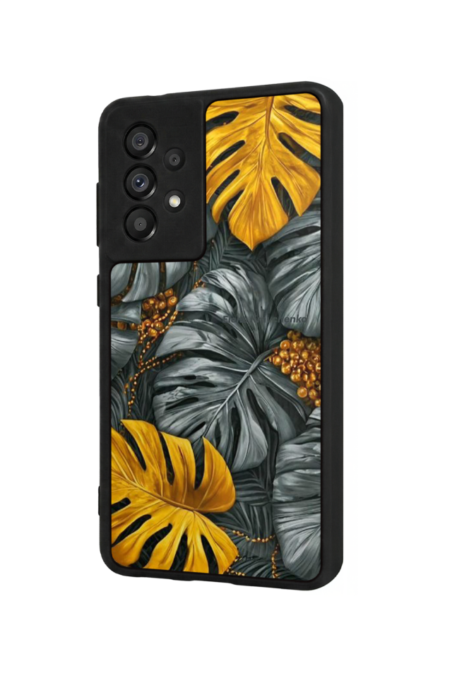 Samsung Galaxy A73 Uyumlu Botanik Tasarımlı Glossy Premium Kılıf