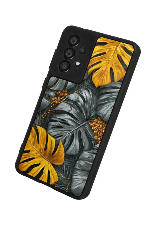 Samsung Galaxy A73 Uyumlu Botanik Tasarımlı Glossy Premium Kılıf