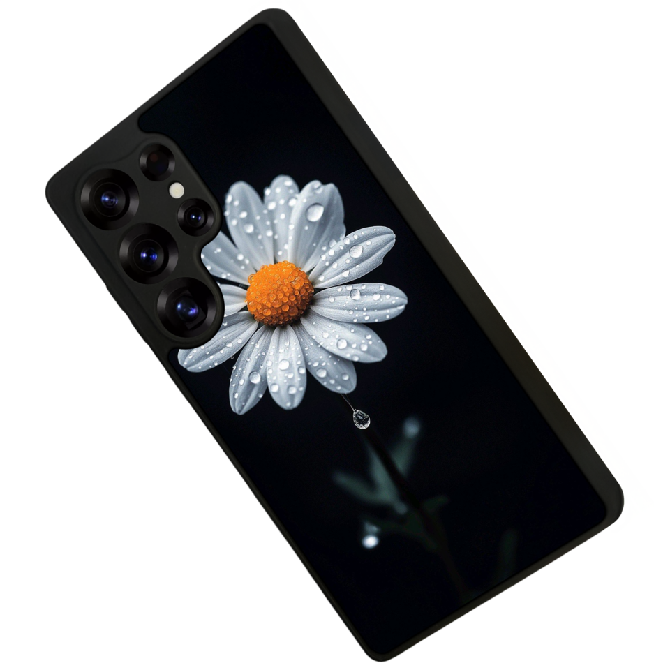 Samsung Galaxy S25 Ultra Uyumlu Cicek Tasarımlı Glossy Premium Kılıf