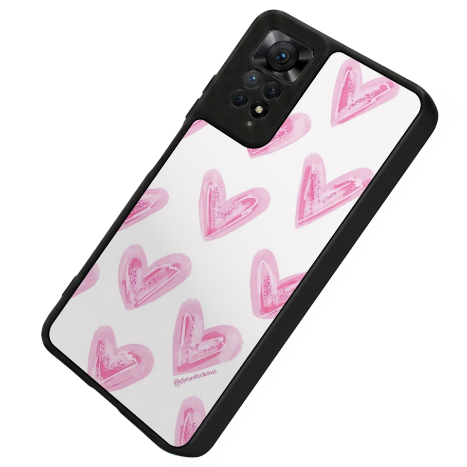 Xiaomi Redmi Note 12 Pro Uyumlu Kalp Love Tasarımlı Glossy Premium Kılıf