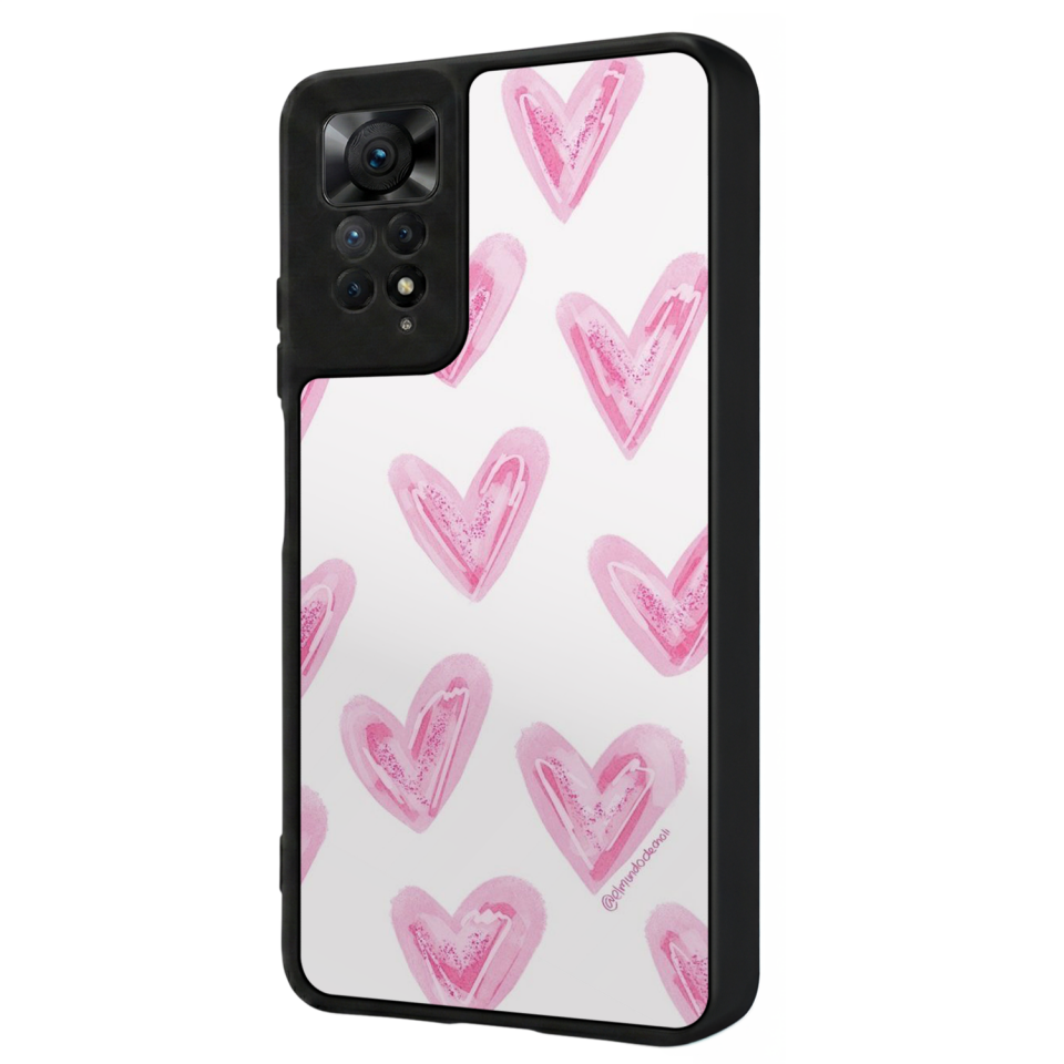 Xiaomi Redmi Note 12 Pro Uyumlu Kalp Love Tasarımlı Glossy Premium Kılıf