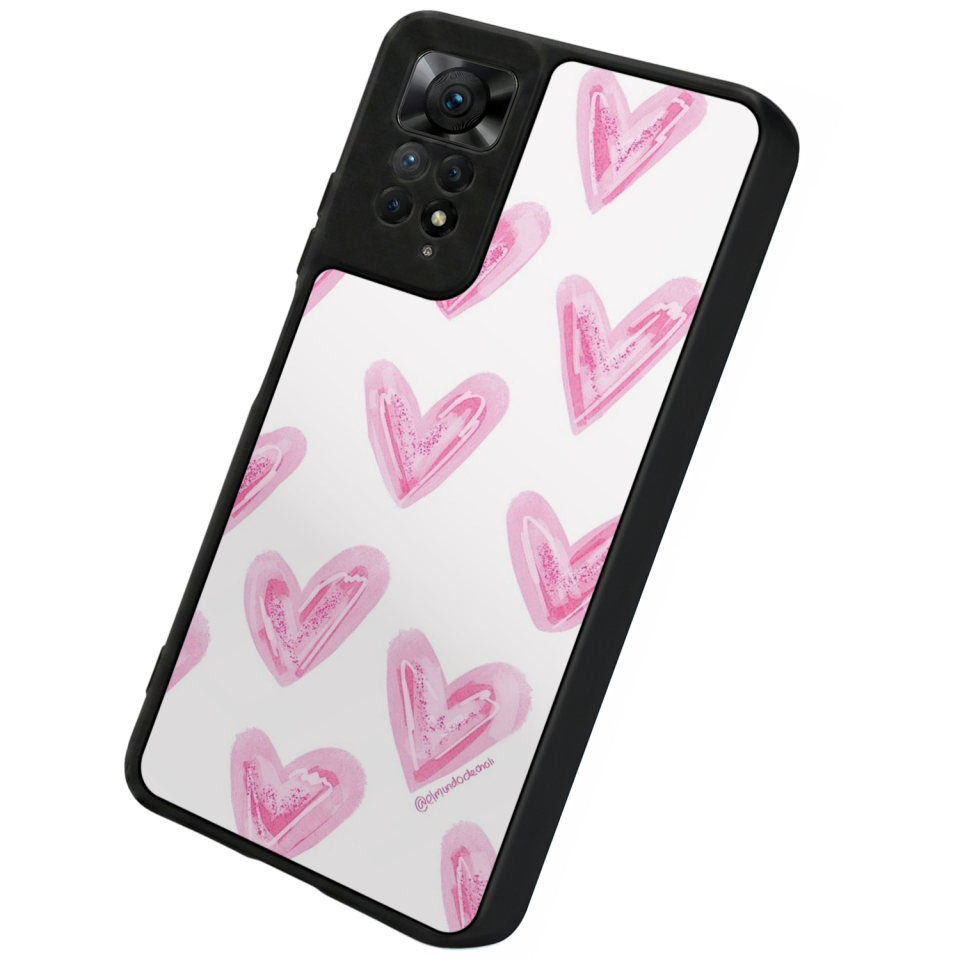 Xiaomi Redmi Note 12 Pro Uyumlu Kalp Love Tasarımlı Glossy Premium Kılıf