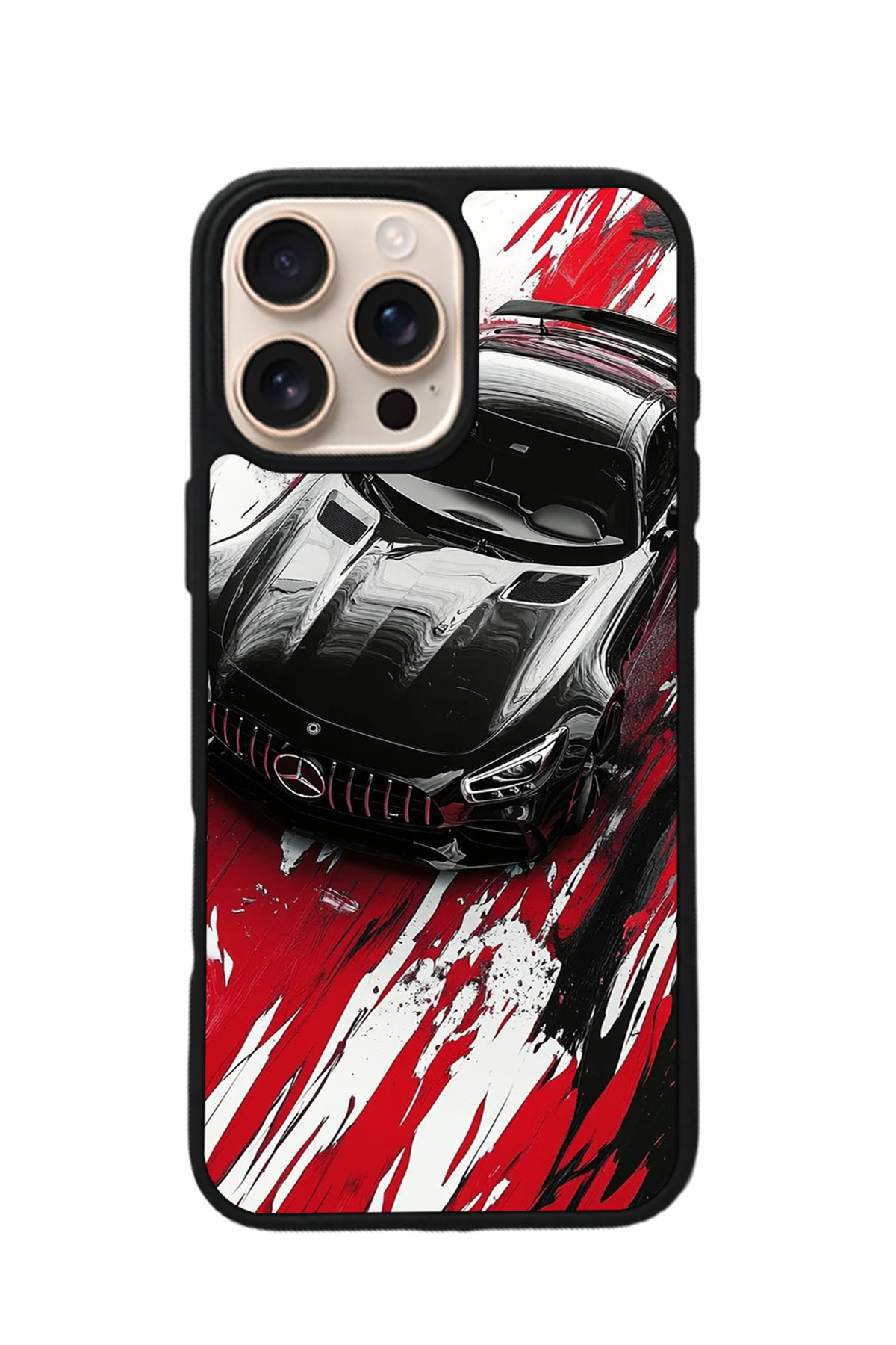 iPhone 14 Pro Uyumlu Mercedes Tasarımlı Glossy Premium Kılıf