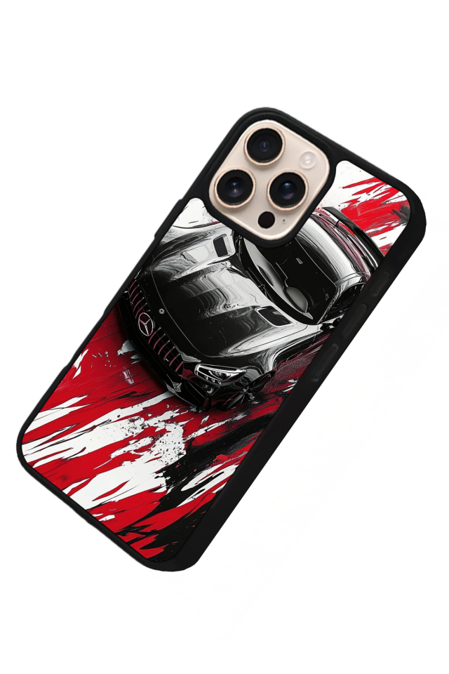 iPhone 14 Pro Uyumlu Mercedes Tasarımlı Glossy Premium Kılıf