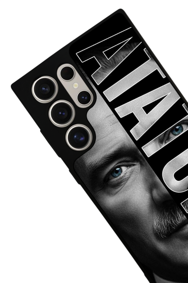 Samsung Galaxy S22 Ultra Uyumlu Mustafa Kemal Ataturk Tasarımlı Glossy Premium Kılıf