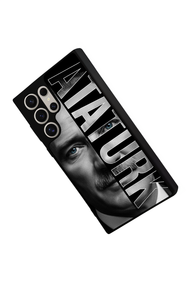 Samsung Galaxy S22 Ultra Uyumlu Mustafa Kemal Ataturk Tasarımlı Glossy Premium Kılıf
