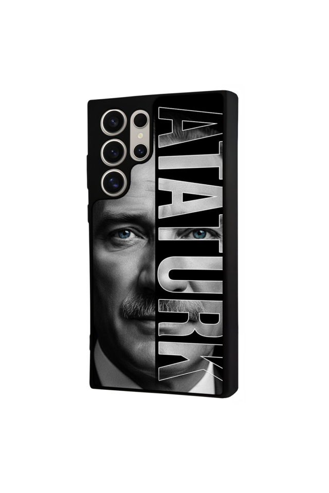 Samsung Galaxy S22 Ultra Uyumlu Mustafa Kemal Ataturk Tasarımlı Glossy Premium Kılıf