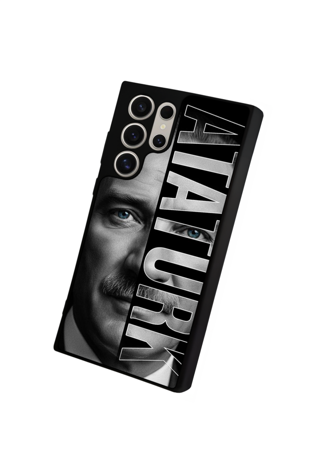 Samsung Galaxy S22 Ultra Uyumlu Mustafa Kemal Ataturk Tasarımlı Glossy Premium Kılıf