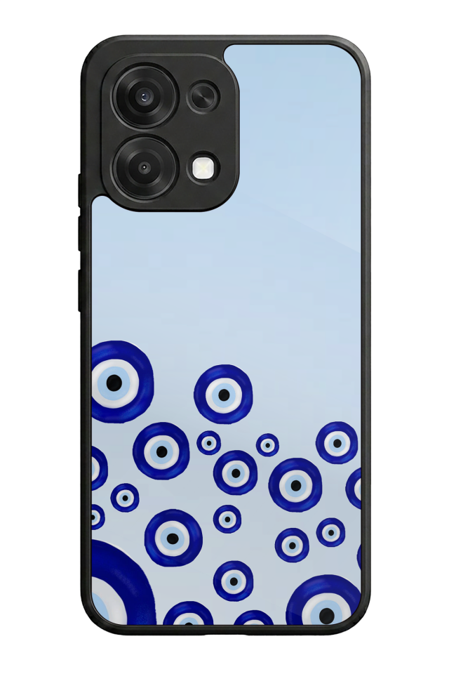 Oppo A6 Pro Uyumlu Nazar Tasarımlı Glossy Premium Kılıf