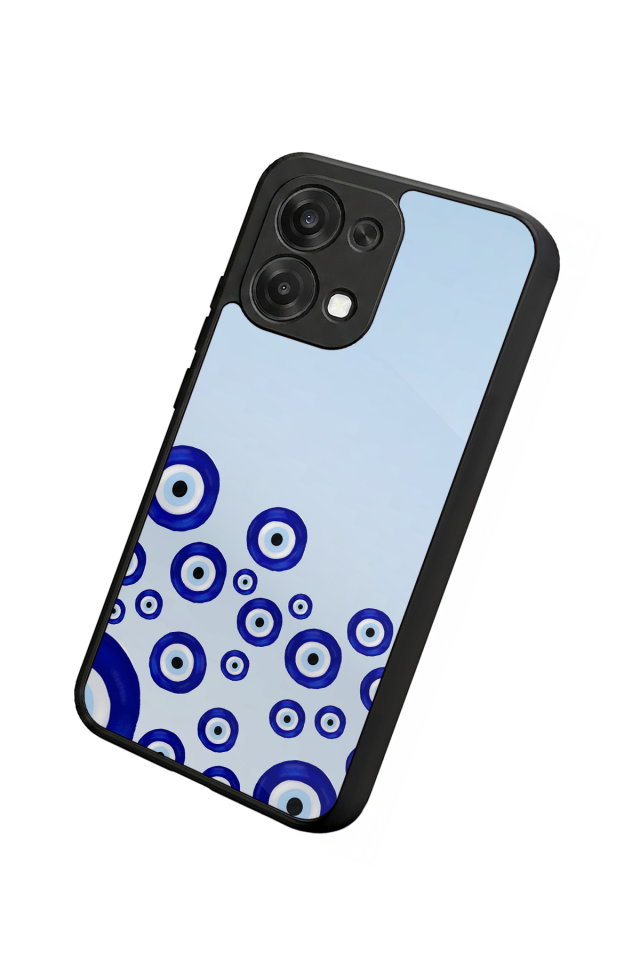 Oppo A6 Pro Uyumlu Nazar Tasarımlı Glossy Premium Kılıf