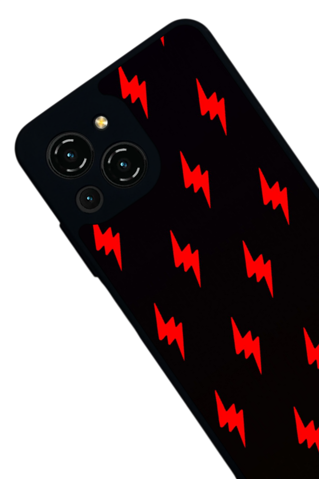 Reeder S23 Pro Max Uyumlu Simsek Tasarımlı Glossy Premium Kılıf