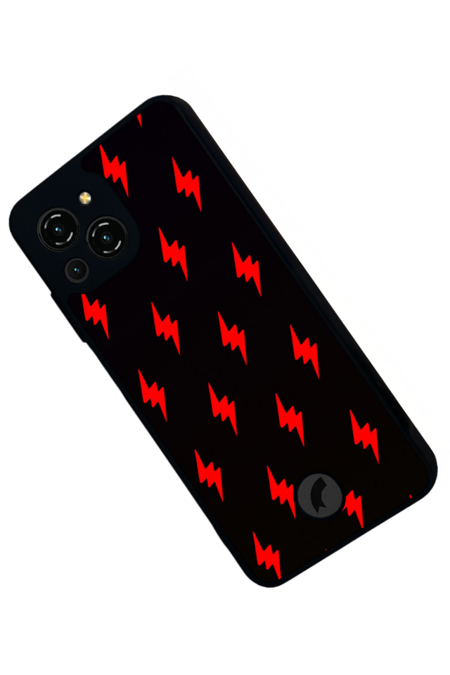 Reeder S23 Pro Max Uyumlu Simsek Tasarımlı Glossy Premium Kılıf