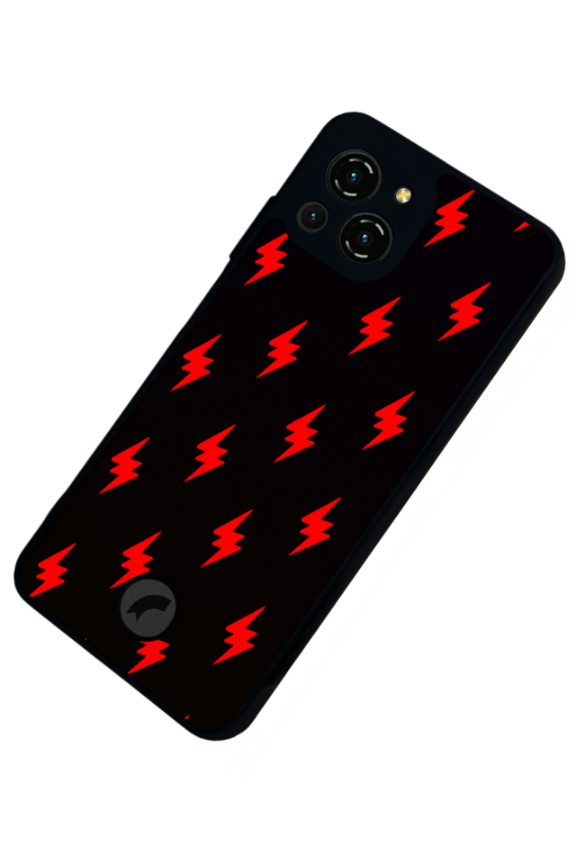 Reeder S23 Pro Max Uyumlu Simsek Tasarımlı Glossy Premium Kılıf