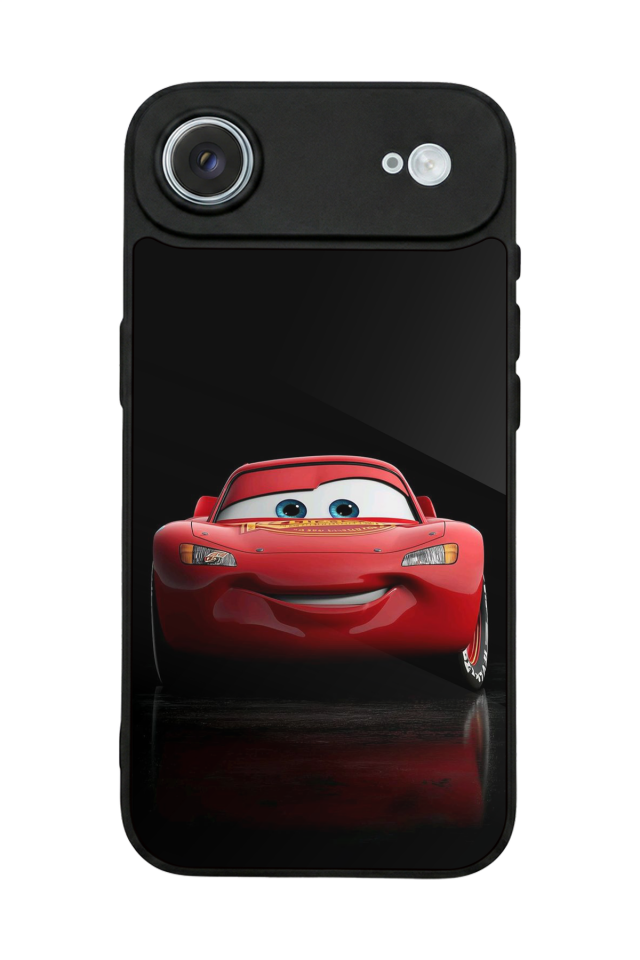 iPhone 17 Air Uyumlu Şimsek McQueen Tasarımlı Glossy Premium Kılıf