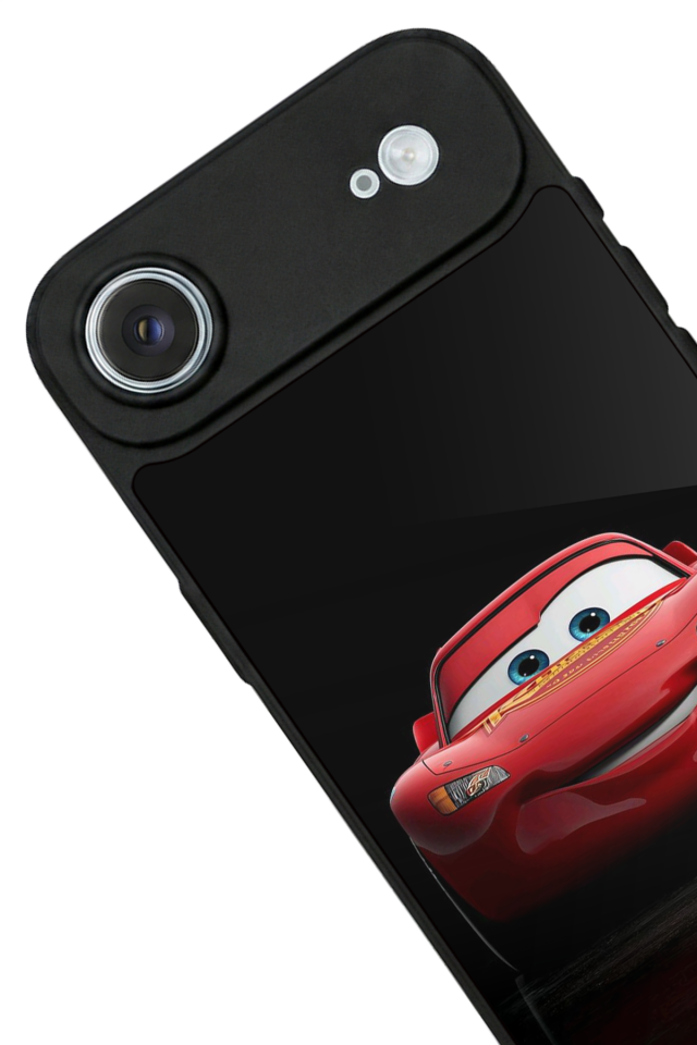 iPhone 17 Air Uyumlu Şimsek McQueen Tasarımlı Glossy Premium Kılıf