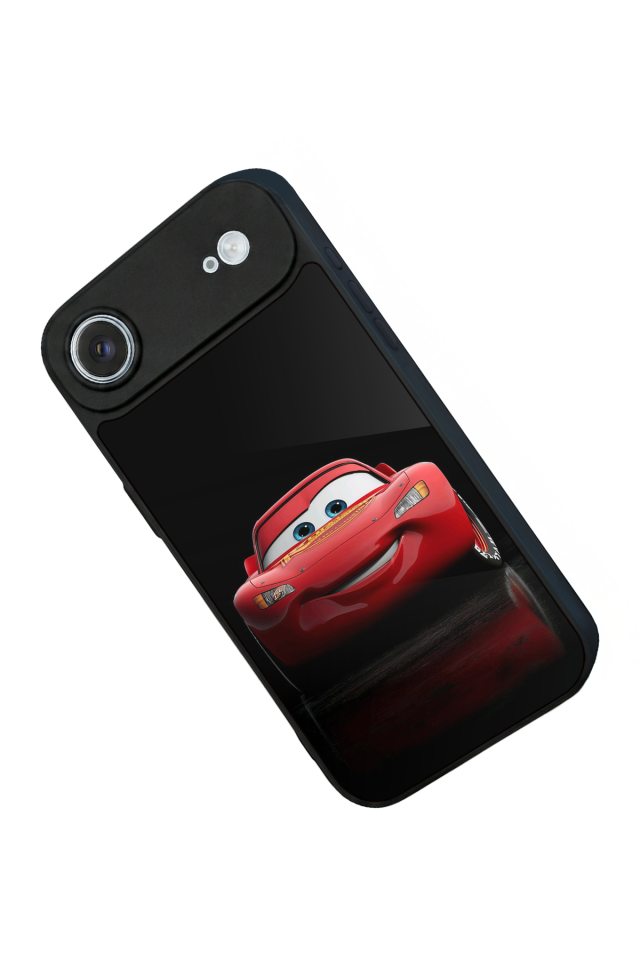 iPhone 17 Air Uyumlu Şimsek McQueen Tasarımlı Glossy Premium Kılıf